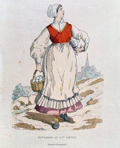 Fransk bonde på 1500-tallet, illustrasjon fra 